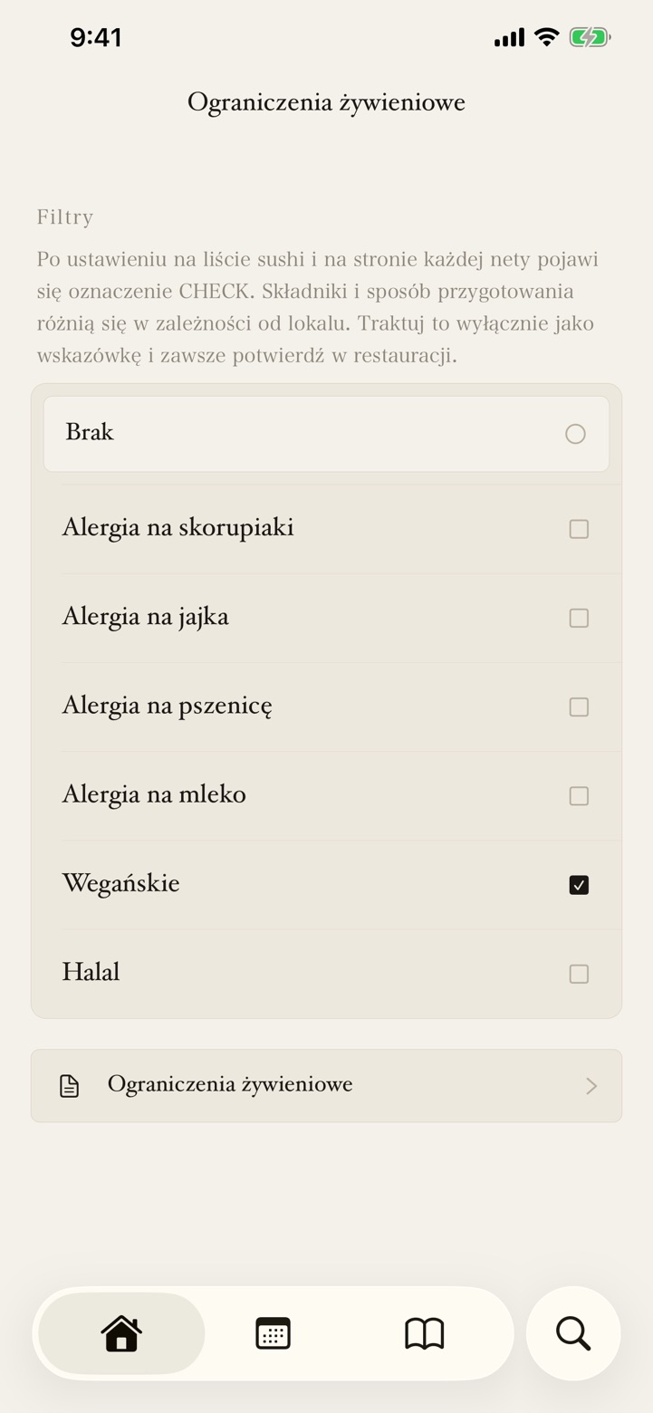 Ograniczenia żywieniowe